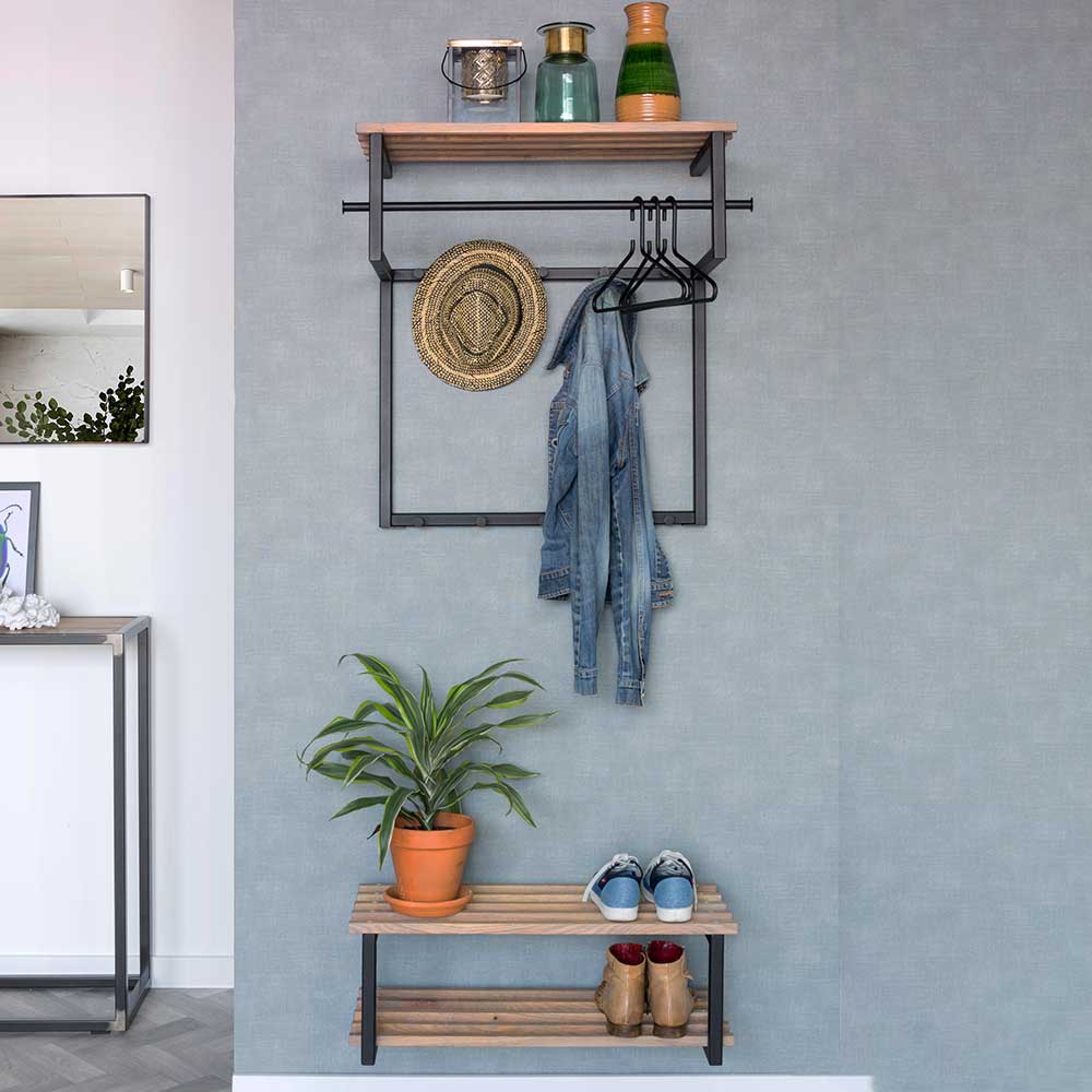76cm Dielen Set im Industry Style - Minuto (zweiteilig)