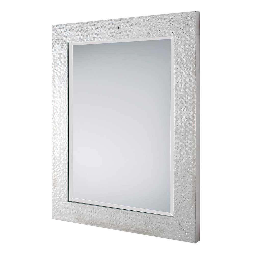 55x70 Spiegel mit breitem Rahmen in Silber - Tunapuna