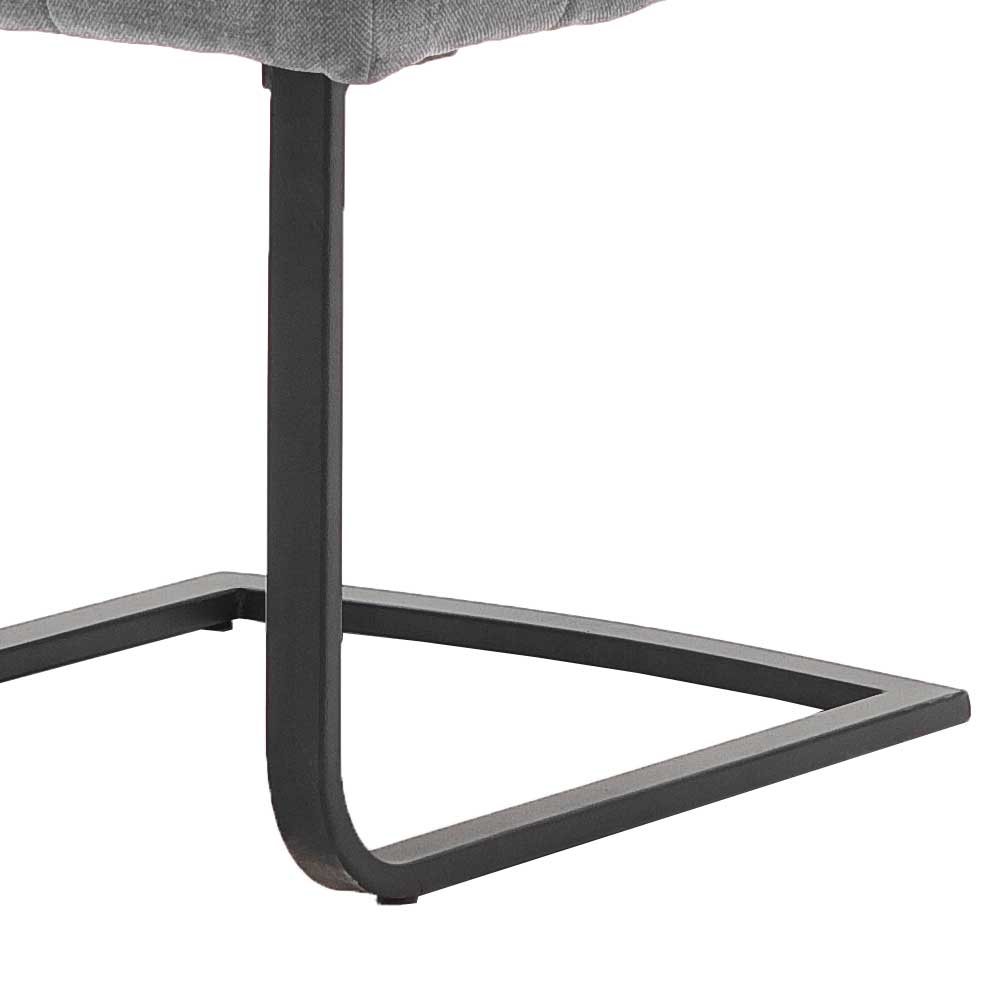 Swingstühle in Grau Chenille - Zaruto (2er Set)