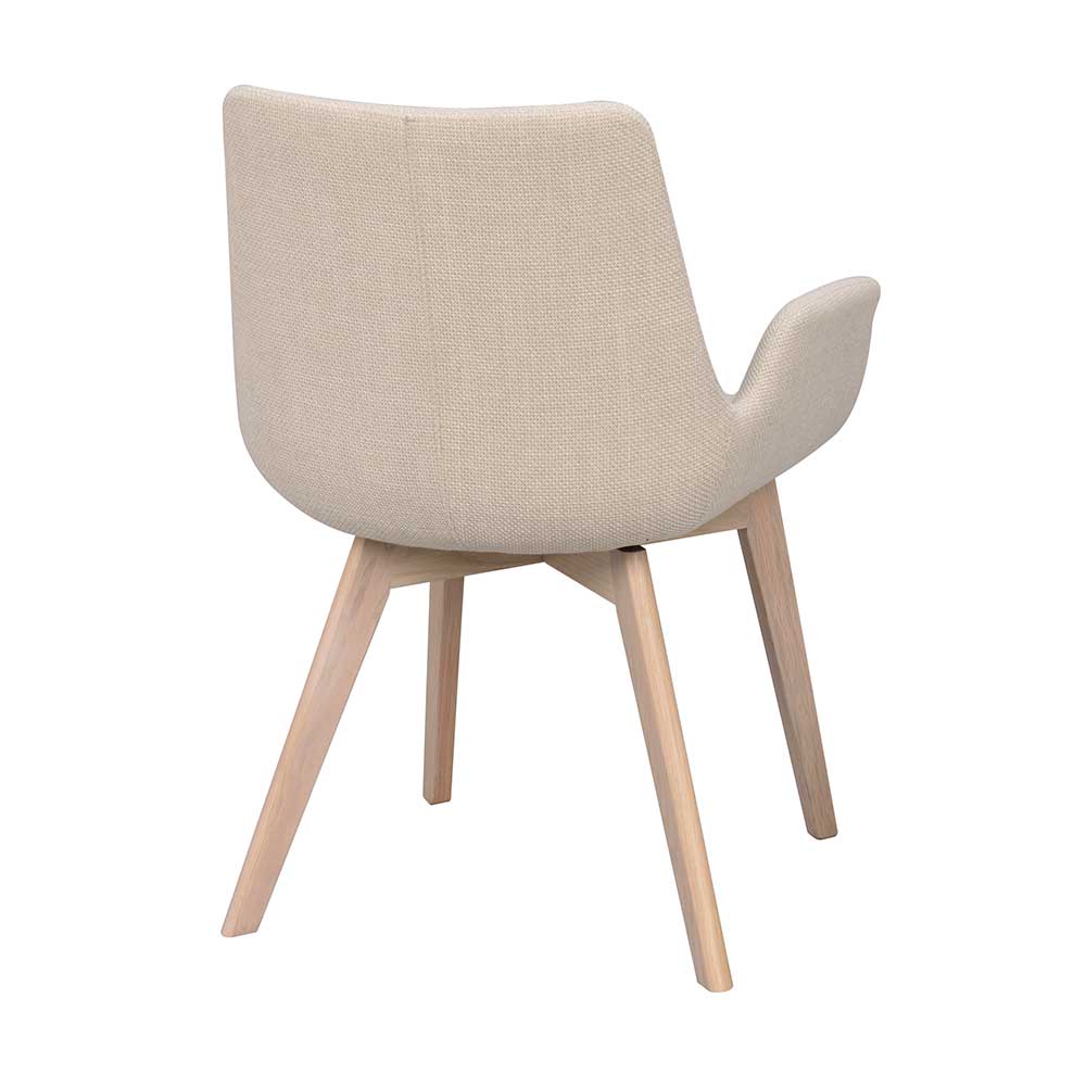 Skandi Esszimmerstühle in Beige - Garcia (2er Set)