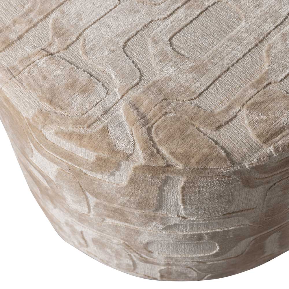 Struktursamt Hocker in Beige - Scando