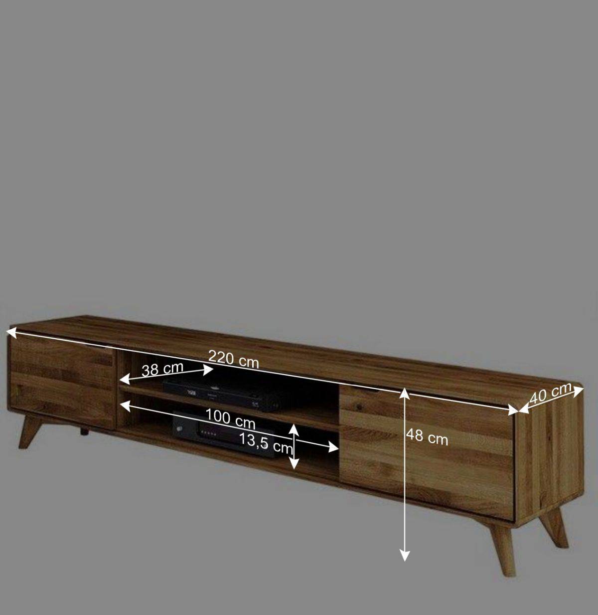 Hochwertiges TV Lowboard 2-türig - Eavy