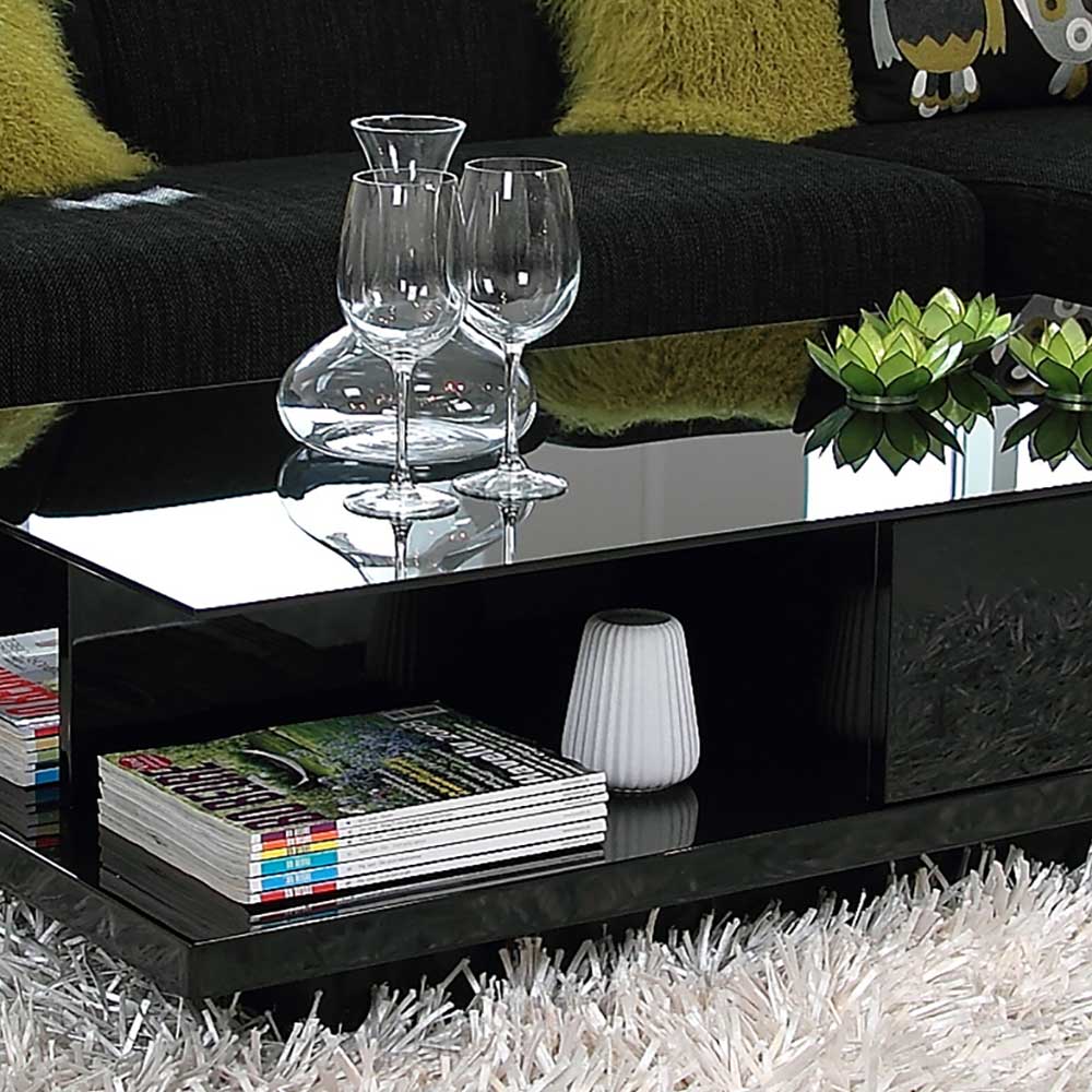 120x60 Hochglanztisch fürs Wohnzimmer - Vulcanello