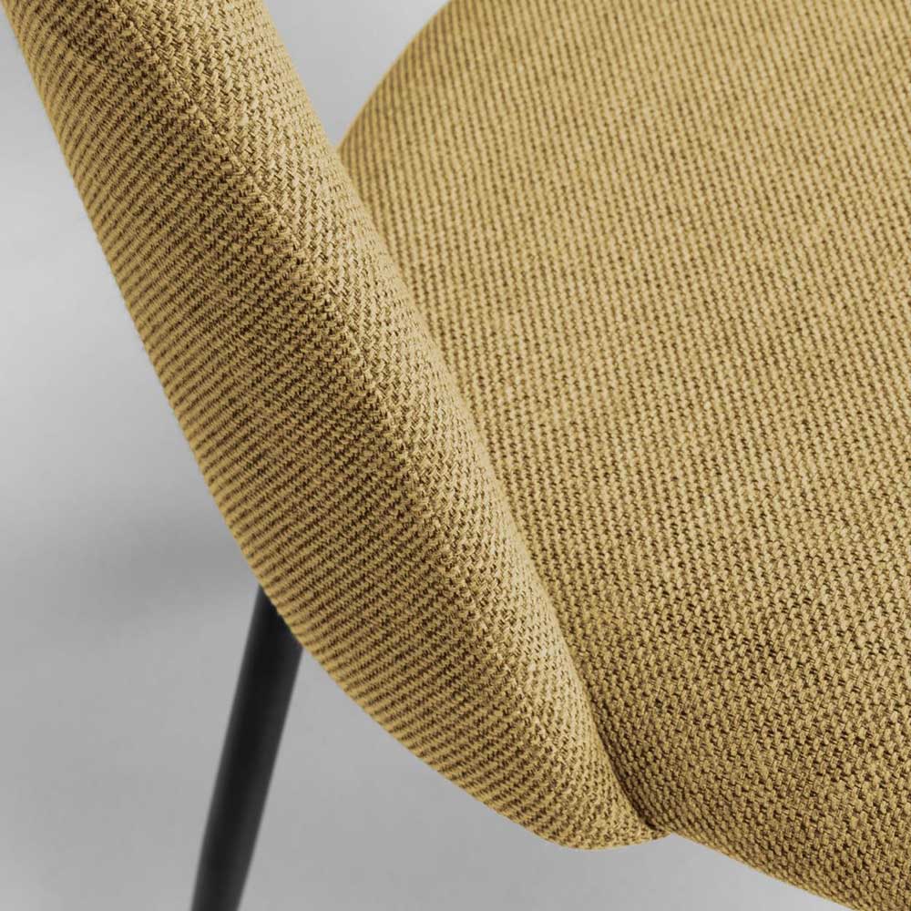 Design Polsterstühle in Gelb - Veneziana (4er Set)