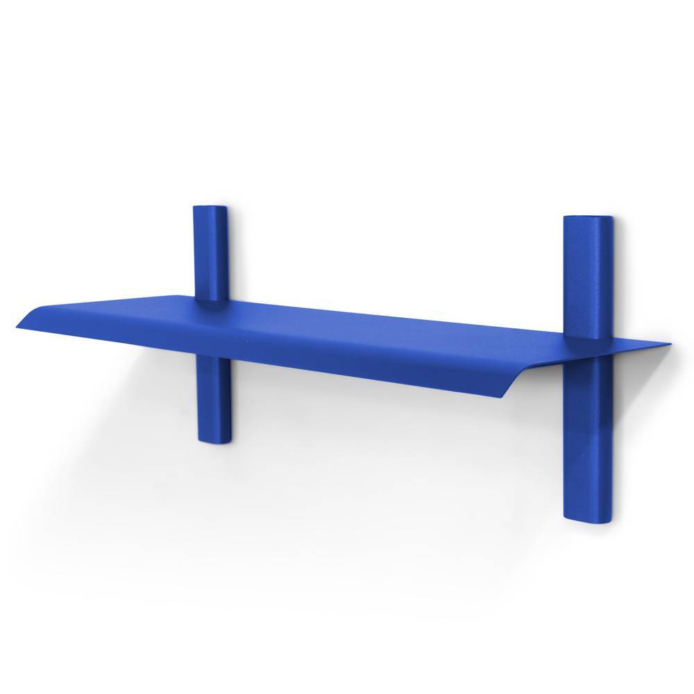 Modernes blaues Stahl Wandregal pulverbeschichtet zur Wanddekoration 
 Laney