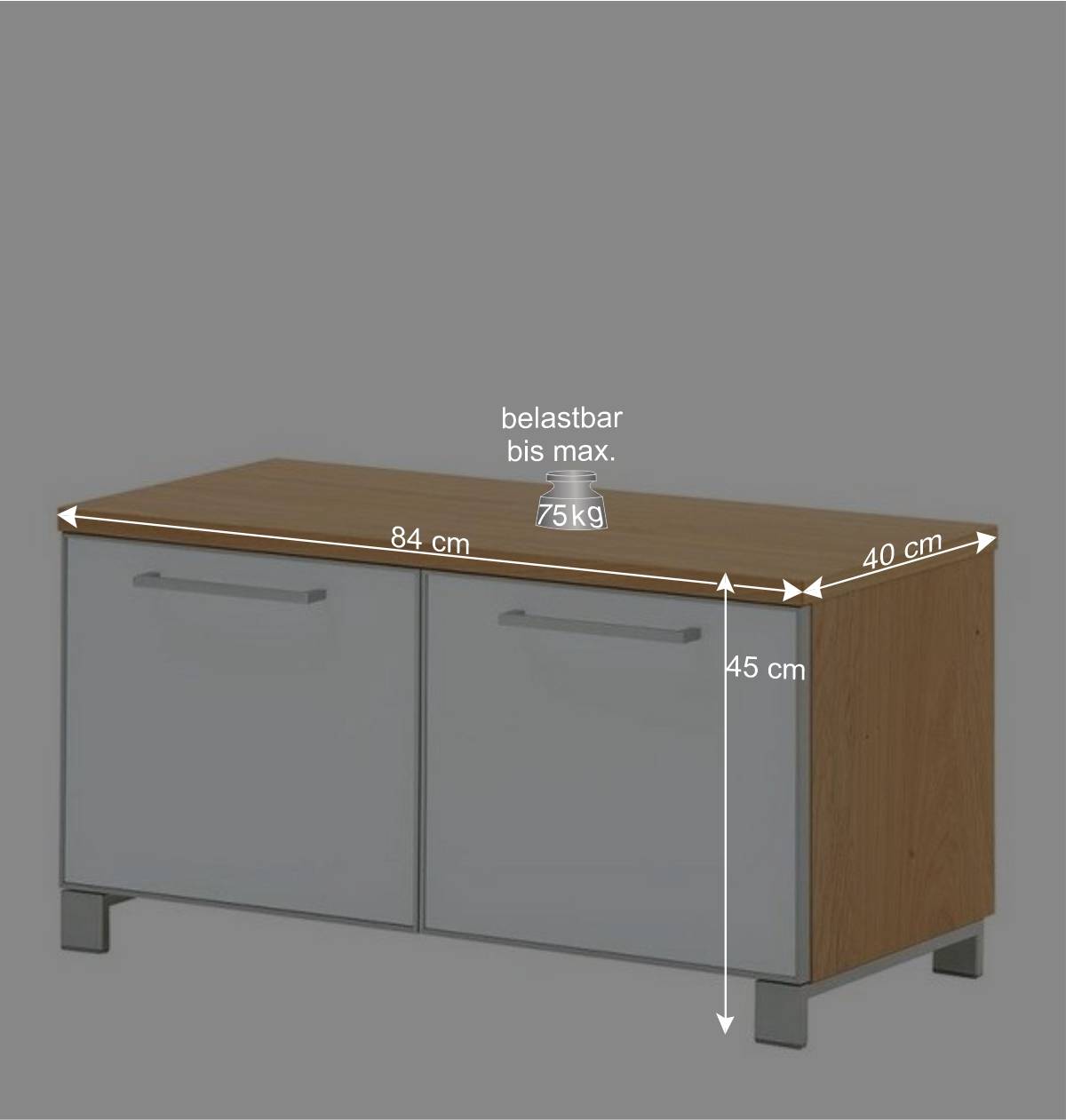Flurgarderobenset Wynoca in Weiß Glas beschichtet (fünfteilig)