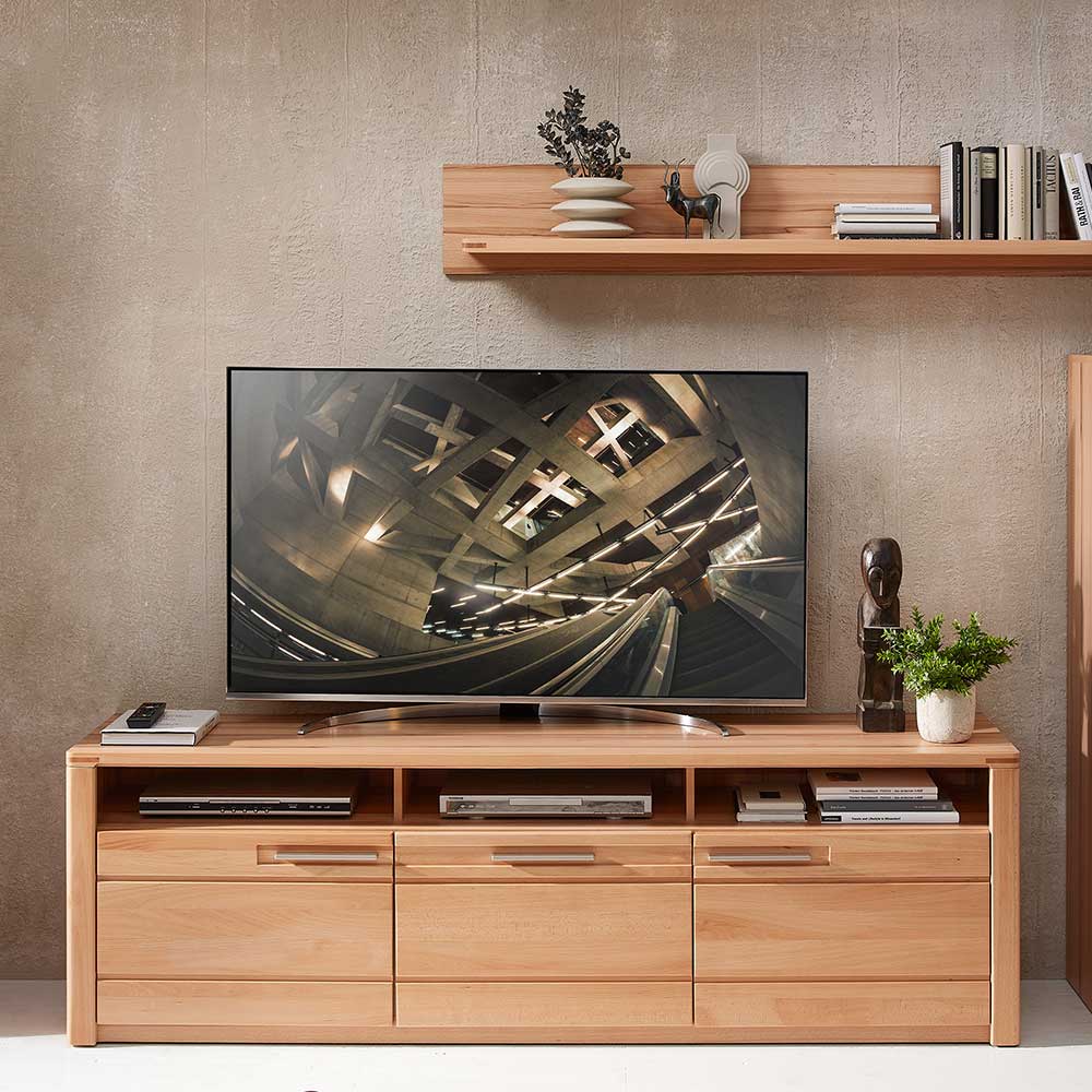 Kernbuche TV Lowboard 190 cm breit - Amyonta