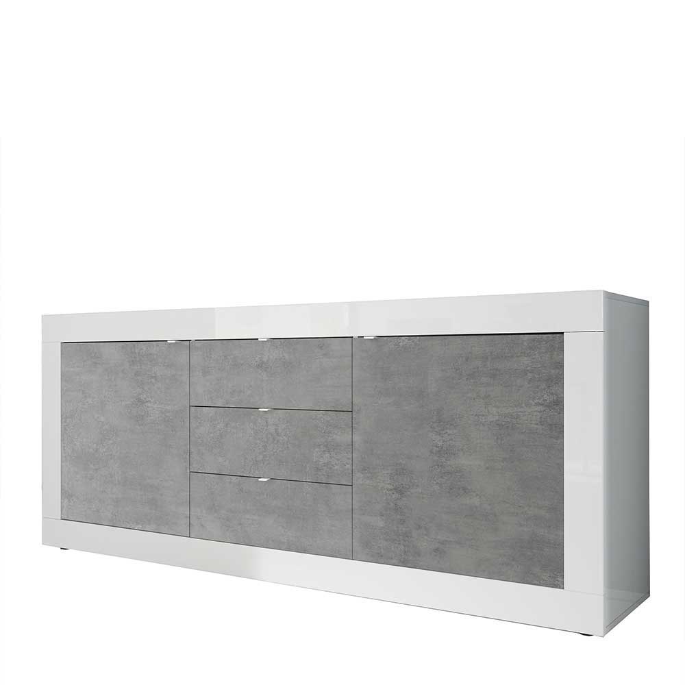 Wohnzimmerschränke in Beton Optik - Narandu (zweiteilig)