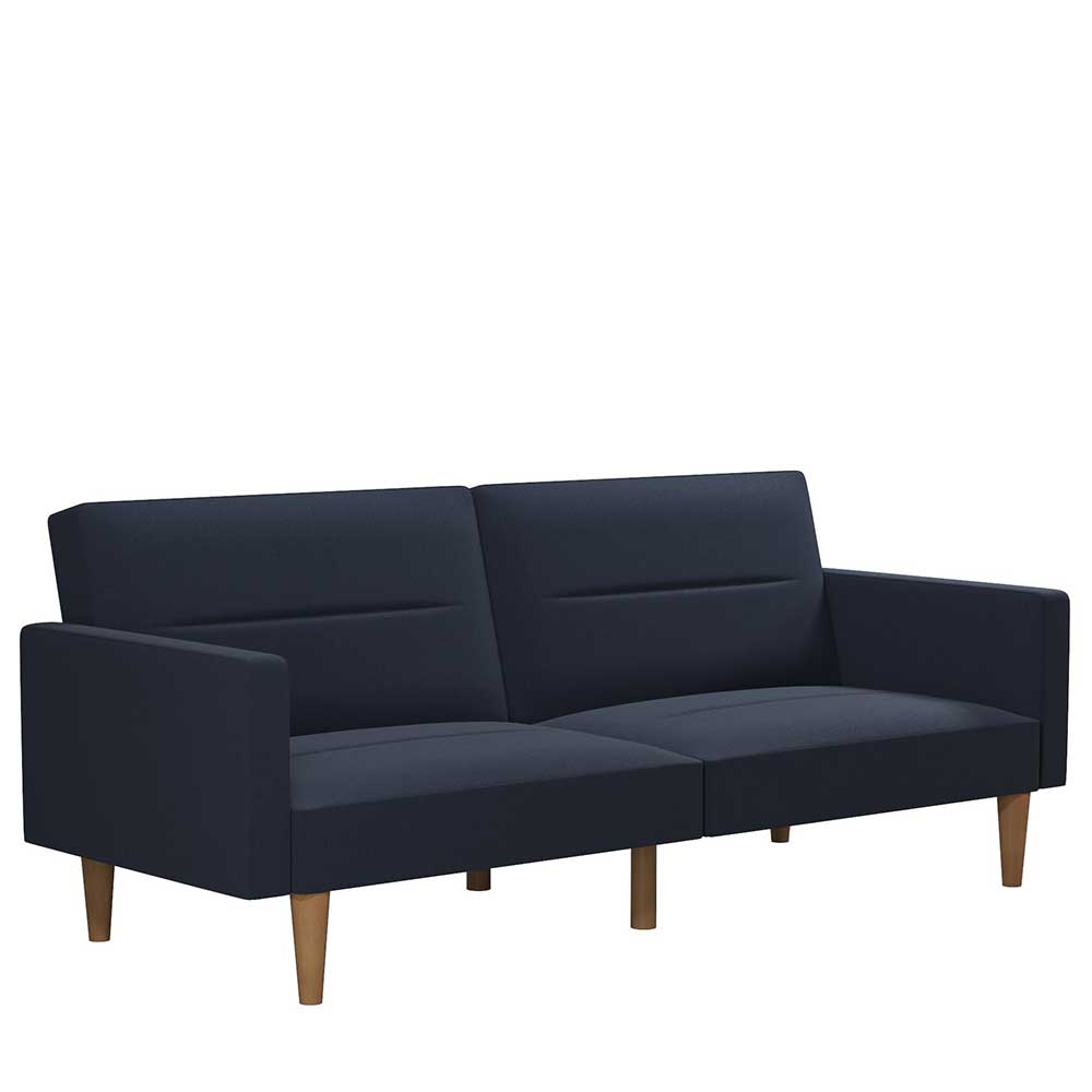 3-Sitzer Schlafcouch in Blau Stoff - Juleste