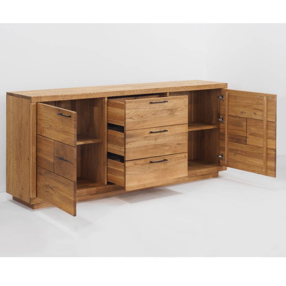 Eichenholz Sideboard mit 188 cm Breite - Hugo