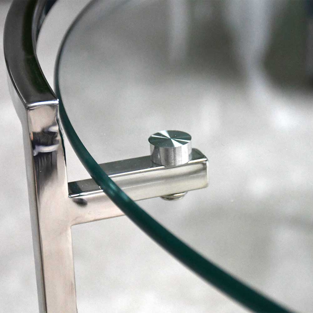 90cm runder Glastisch fürs Wohnzimmer - Agapedus