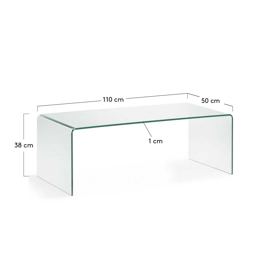 Design Couchtisch aus Glas - Picardie