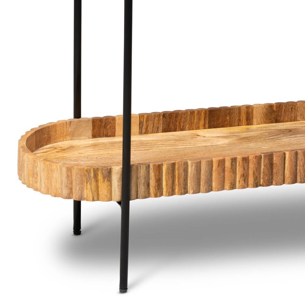Design Konsolentisch mit Glasplatte - Luzanos