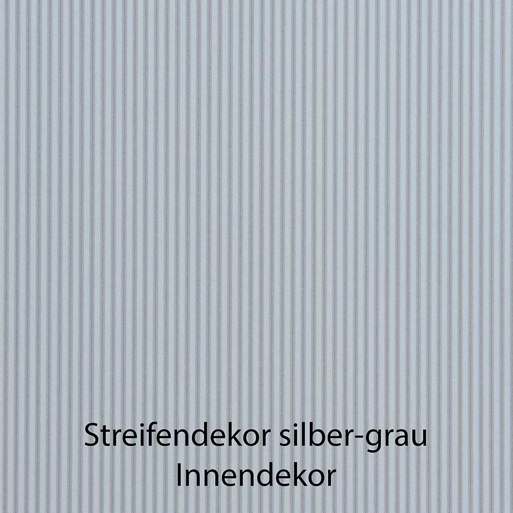 Weißer Kombi-Schlafzimmerschrank mit Glasfront - Rocca
