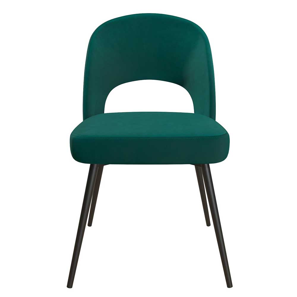 Designstuhl in Grün und Schwarz - Ranica