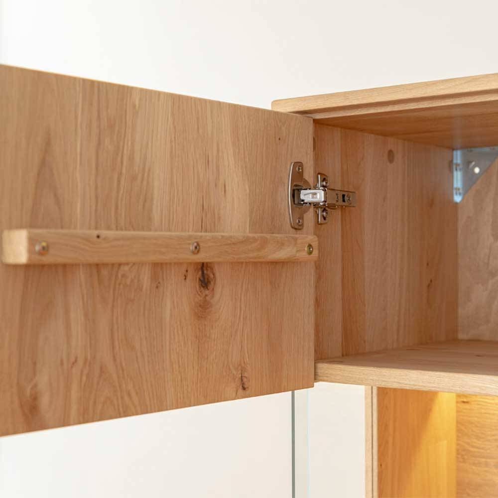 Eichenholz Highboard Vitrine modern - Judita