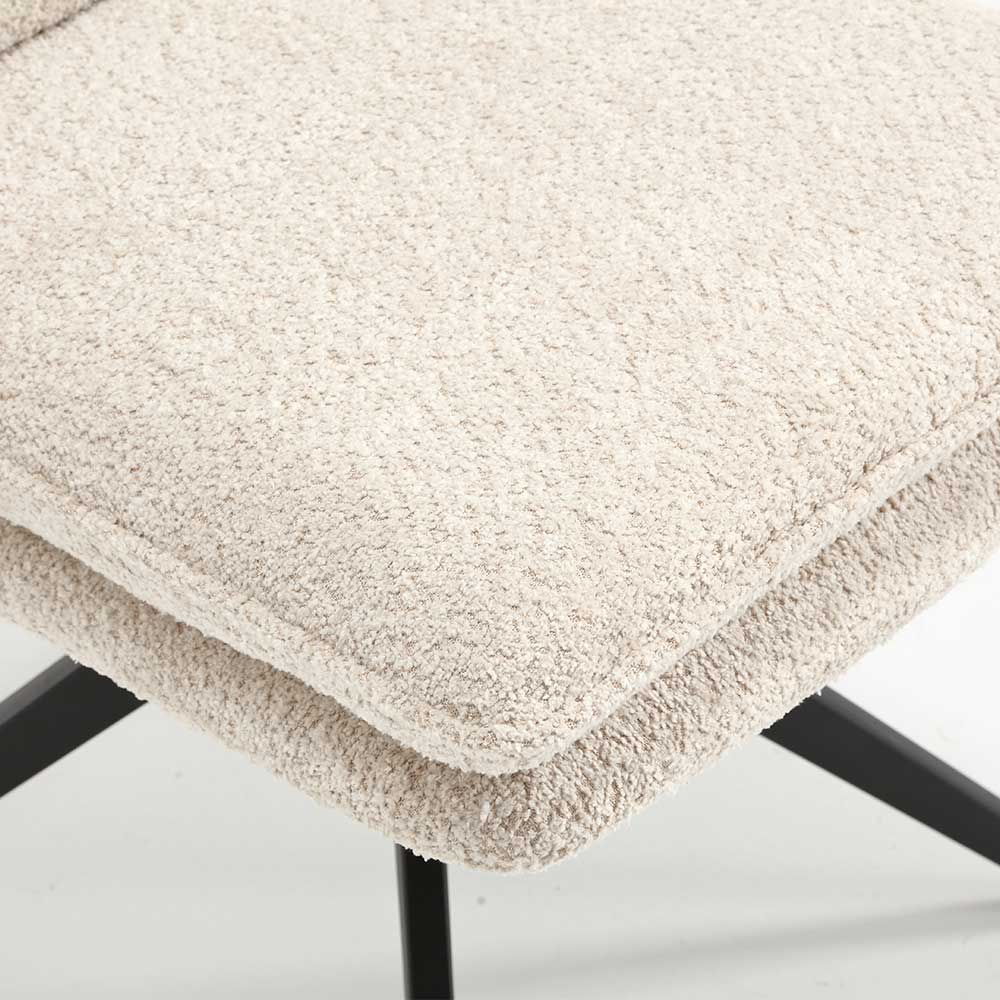 Moderne Polsterstühle mit Drehgestell - Alondra (2er Set)