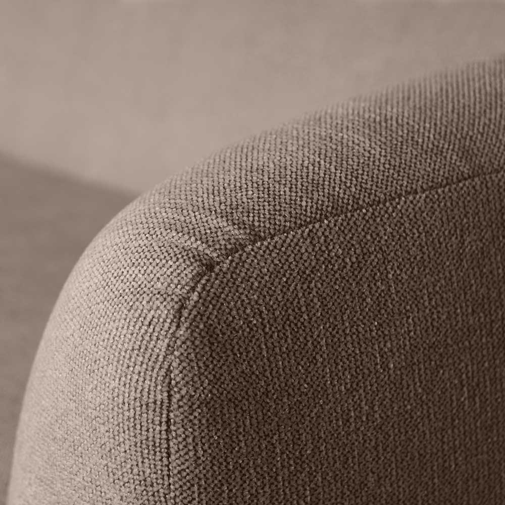 Skandi Wohnzimmercouch in Hellbraun - Blooming