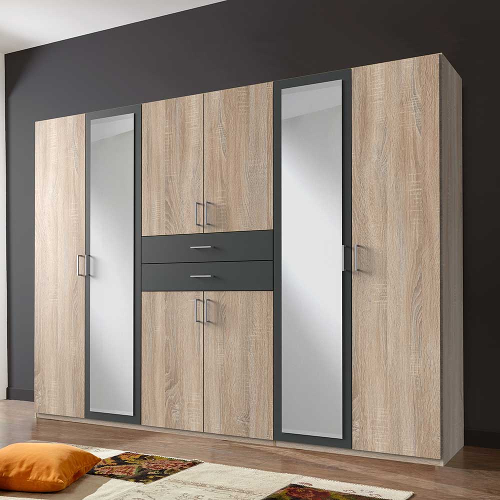 8-türiger Kleiderschrank in modernem Design - Eleore