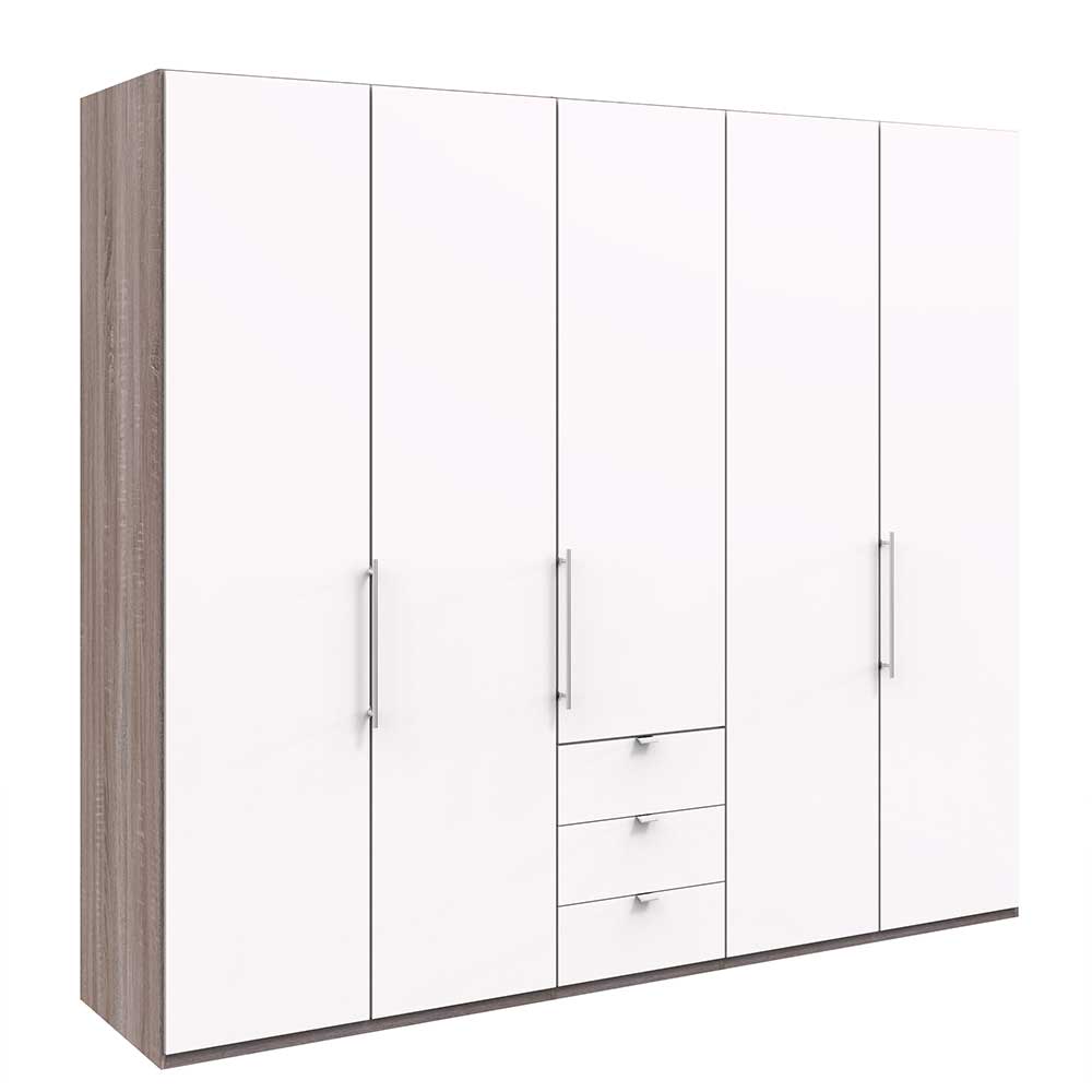 Schlafzimmerkleiderschrank mit drei Schubladen - Tivierto