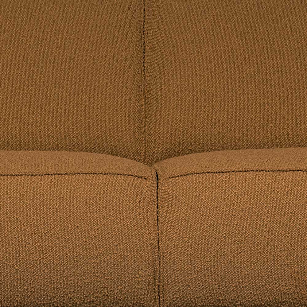 Moderne 3er Couch in Bernstein Buklee - Bahos