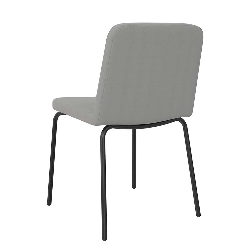 Polsterstühle in Grau und Schwarz - Semrosa (2er Set)