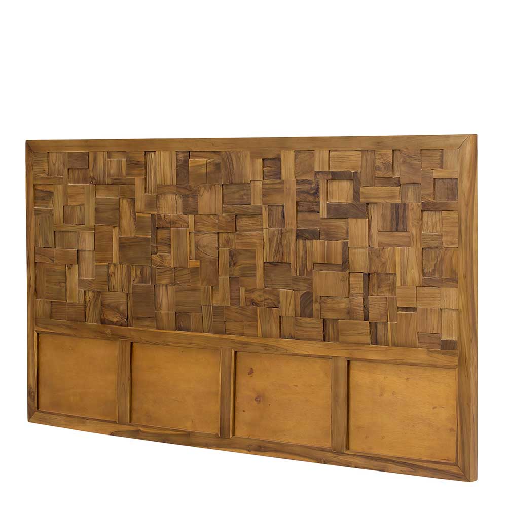 Wandpaneel Kopfteil aus Teak Massivholz - Teako