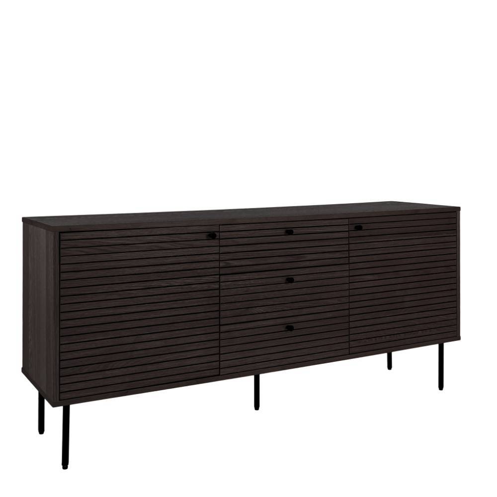 Sideboard mit dunklem Furnier in Braun - Wega