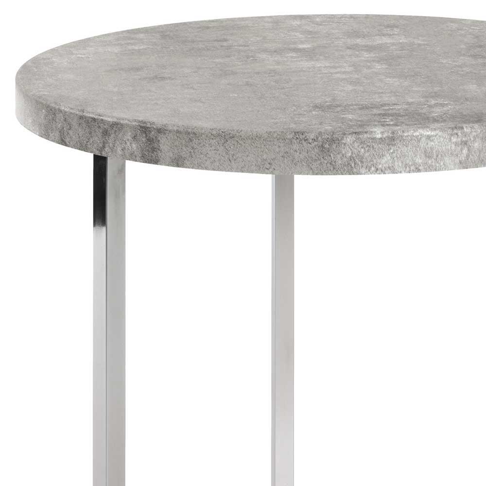 Runder Ablagetisch mit Beton Dekor - Kastroff