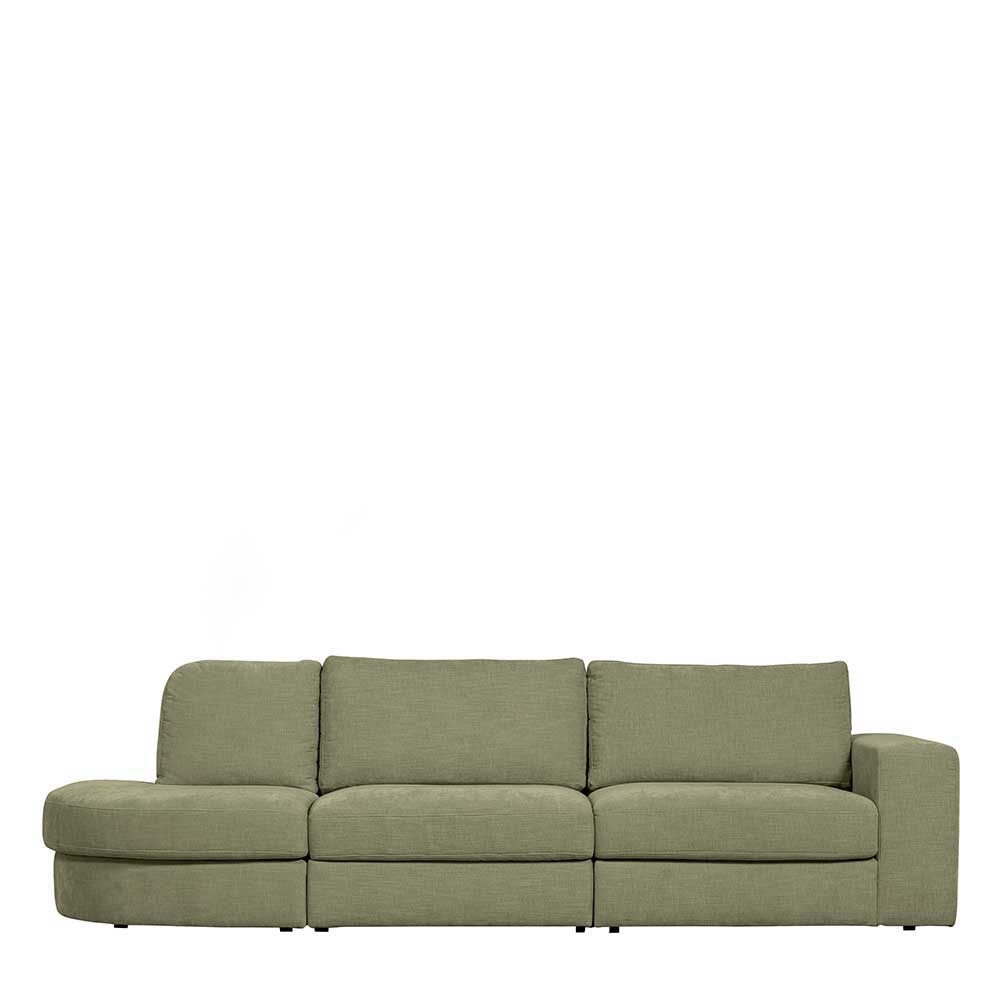 2,5 Sitzer Wohnzimmersofa in Graugrün - Perconia