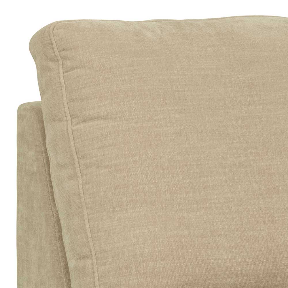 Sofamodul mit Rundung rechts in Beige - Mailan