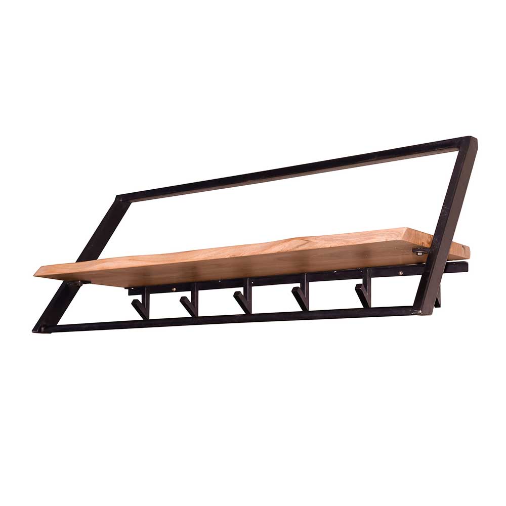 Design Hängegarderobe aus Metall und Holz - Nics