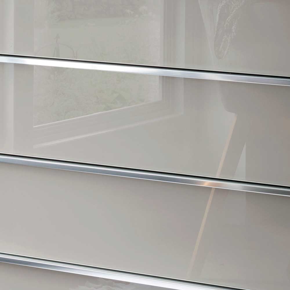 Moderne Schubladen-Kommode mit Glas Front - Nucina