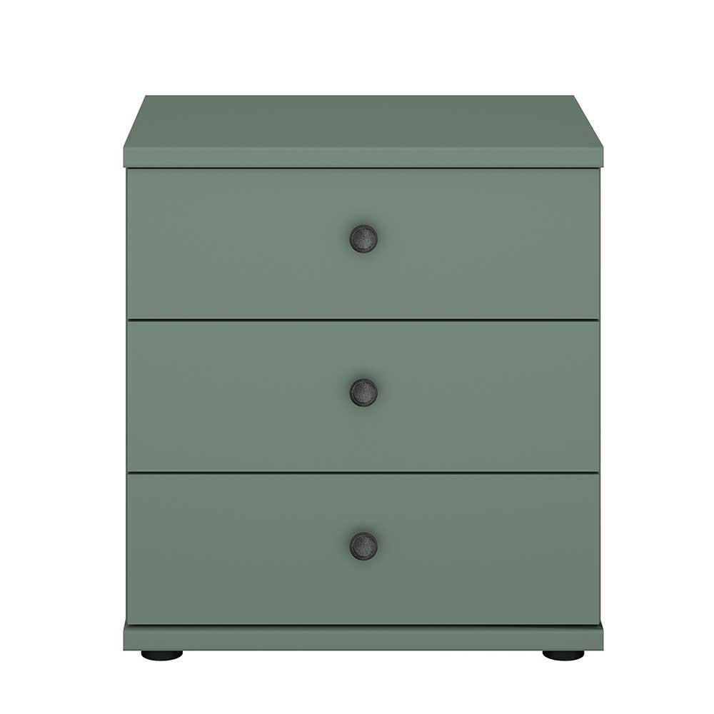 50x57x36 Nachtkommode in Graugrün - Rajavo