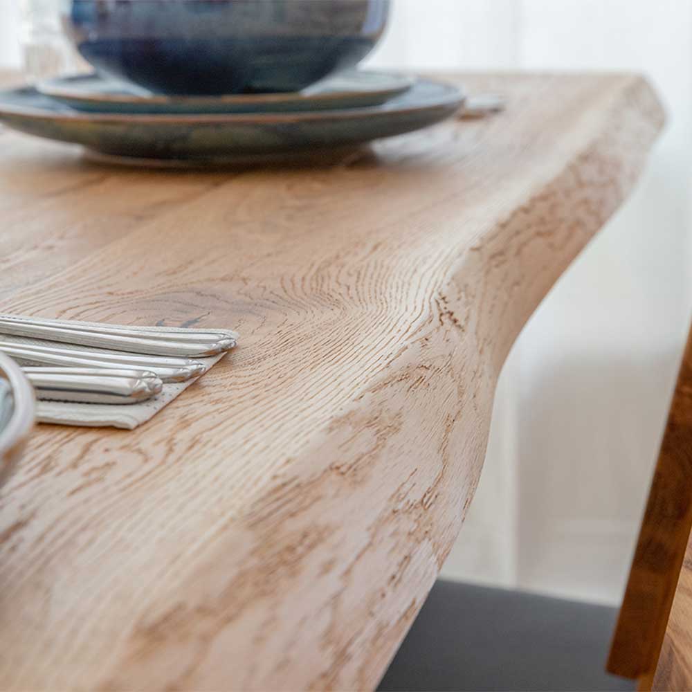 Design Esstisch mit Naturkanten - Ostora
