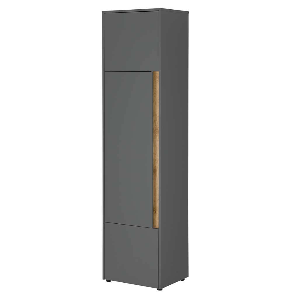 50x200x40 3-türiger Schrank in Anthrazit - Ahilav