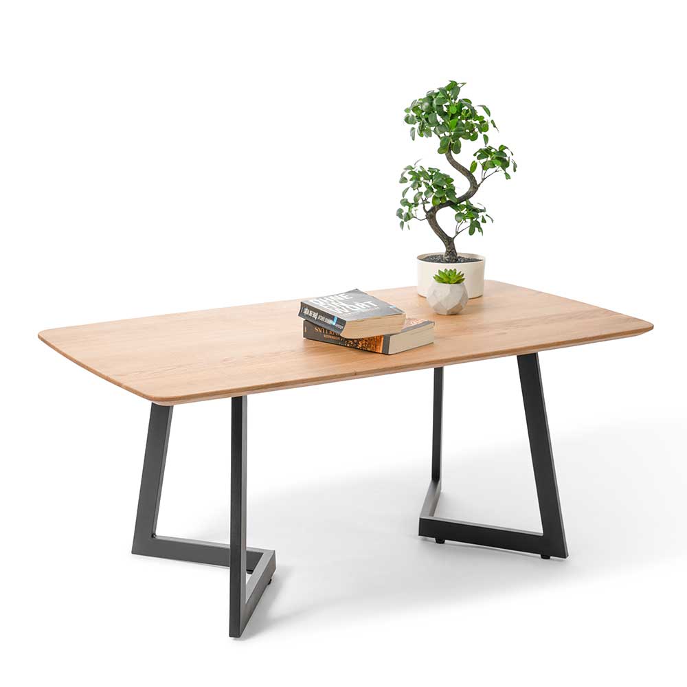 Wohnzimmer Holztisch mit Schweizer Kante - Fresca