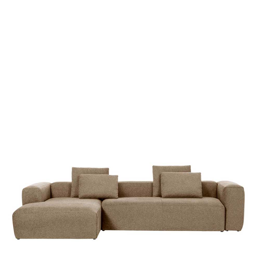 Ecksofa Wohnlandschaft in Beige - Sasson