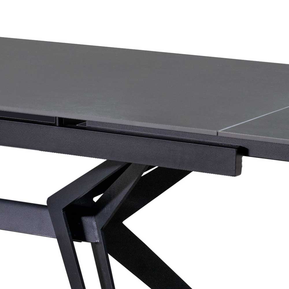Ausziehtisch mit 2 Einlegeplatten aus Keramik - Mailiona