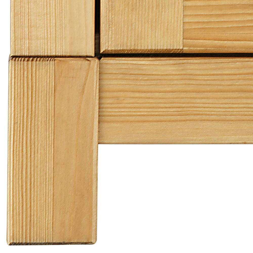 2-türiger Schlafzimmerschrank aus Kiefer - Lavronica