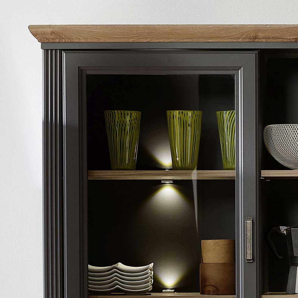 164x204x48 Landhaus Buffet mit LED Licht - Thumbs