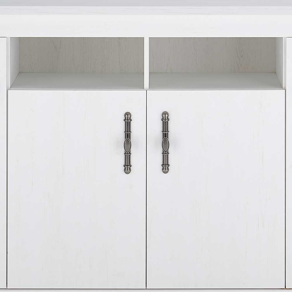 Esszimmerschrank Set in weißer Holzoptik Pinie - Liancos (dreiteilig)