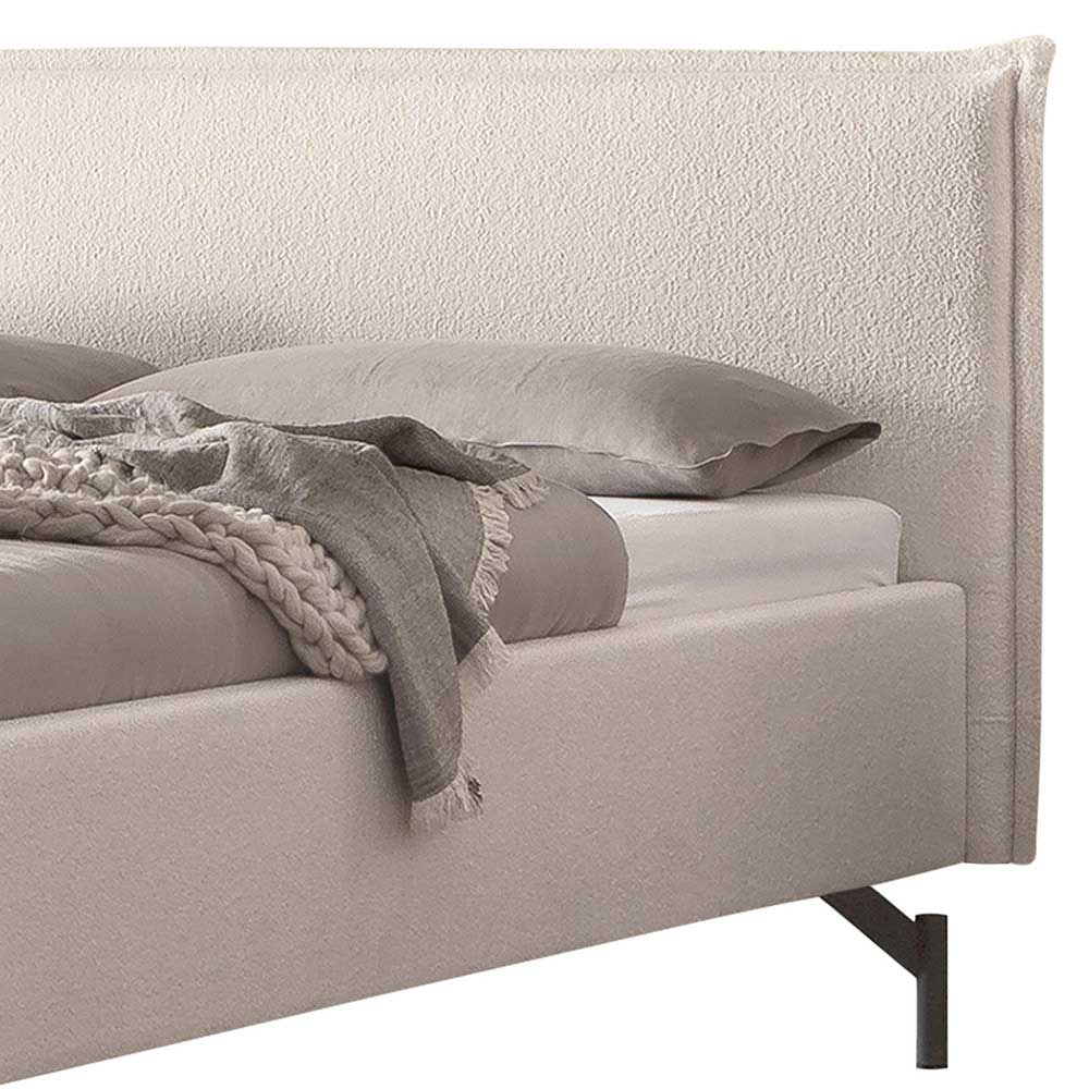 140x200 Boucle Polsterbett in 140x200 - Janura