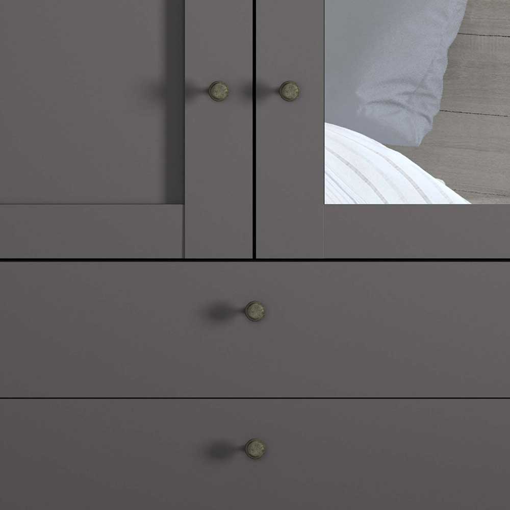 Schlafzimmer Kleiderschrank in Dunkelgrau - Mataram