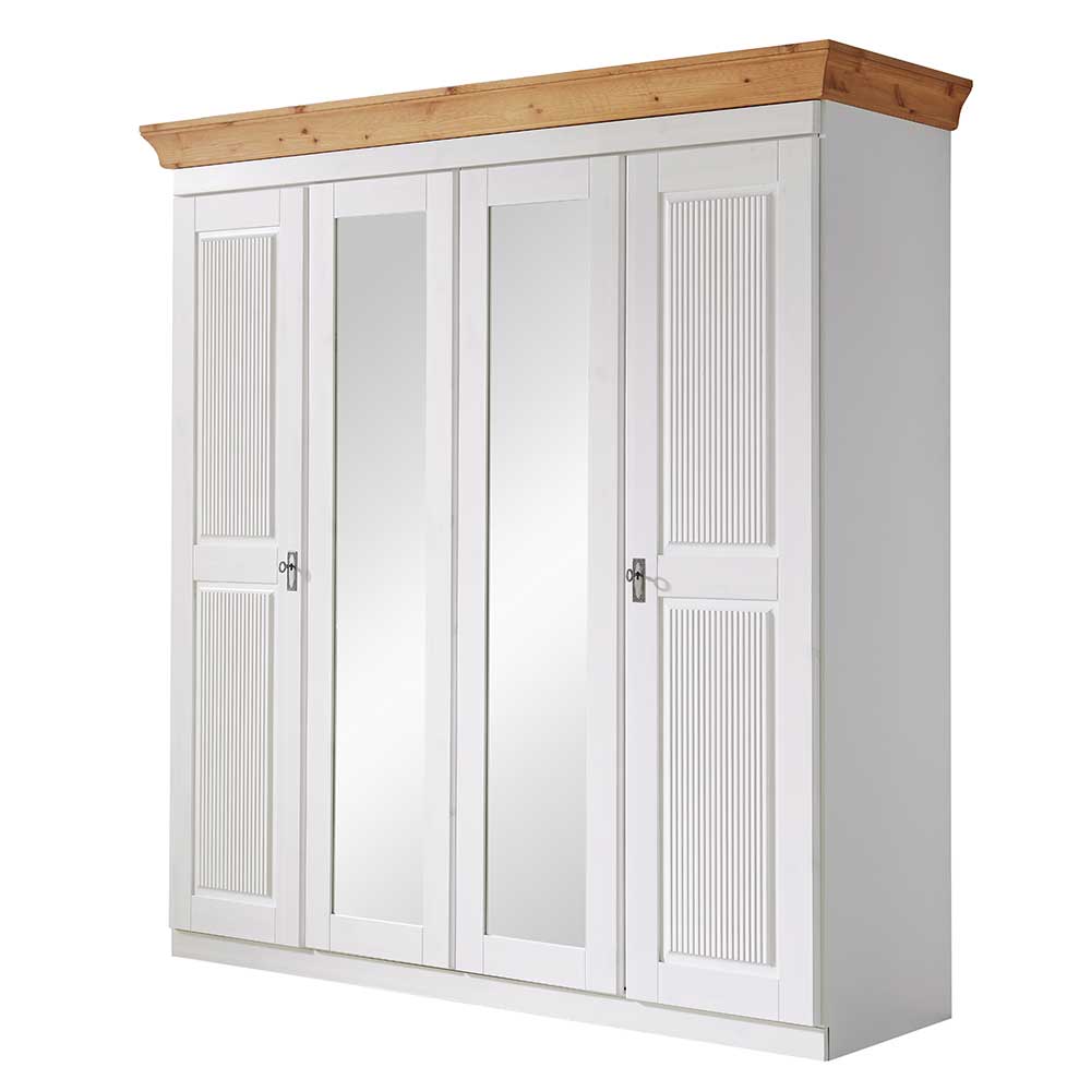 Modern Country Kleiderschrank 4-türig - Oradea