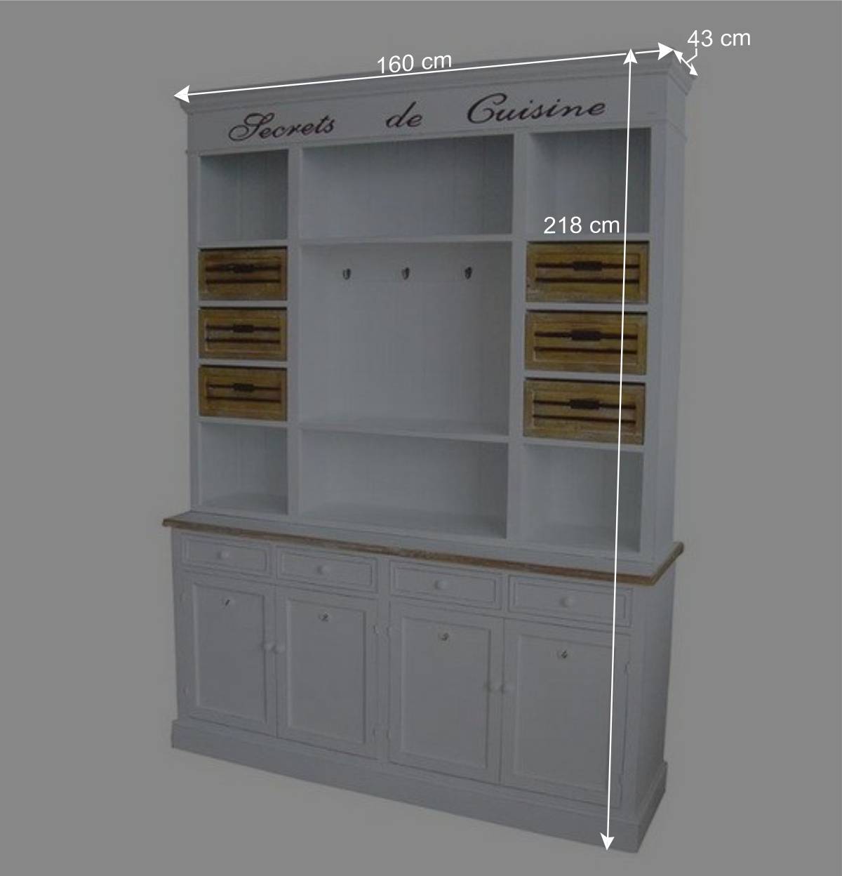 Shabby Buffetschrank Calavon in Weiß