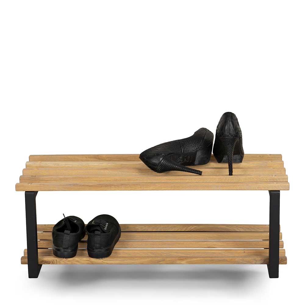 Industry Schuhregal in Schwarz & Natur - Zoccos