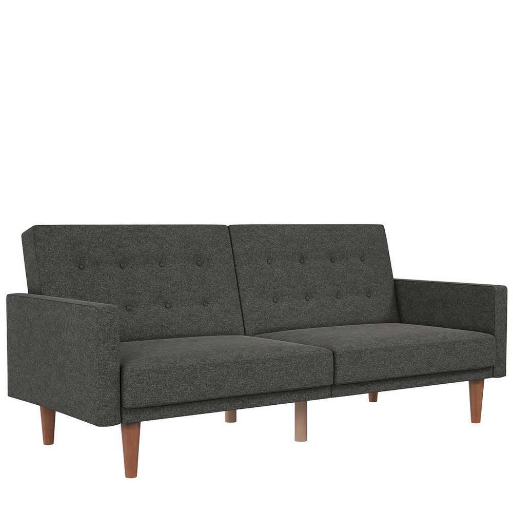 Schlafcouch in Grau Stoffbezug - Croadiva