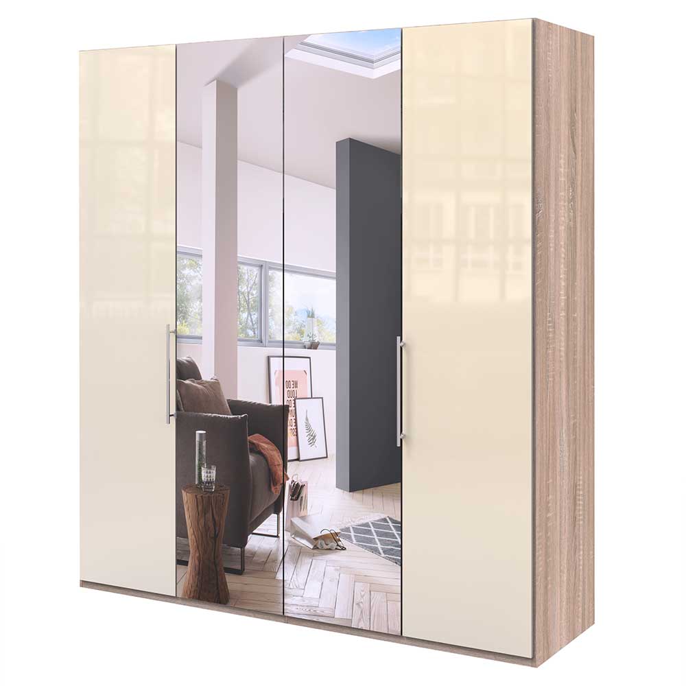 Gleittüren-Schrank mit zwei Spiegeln - Rativian