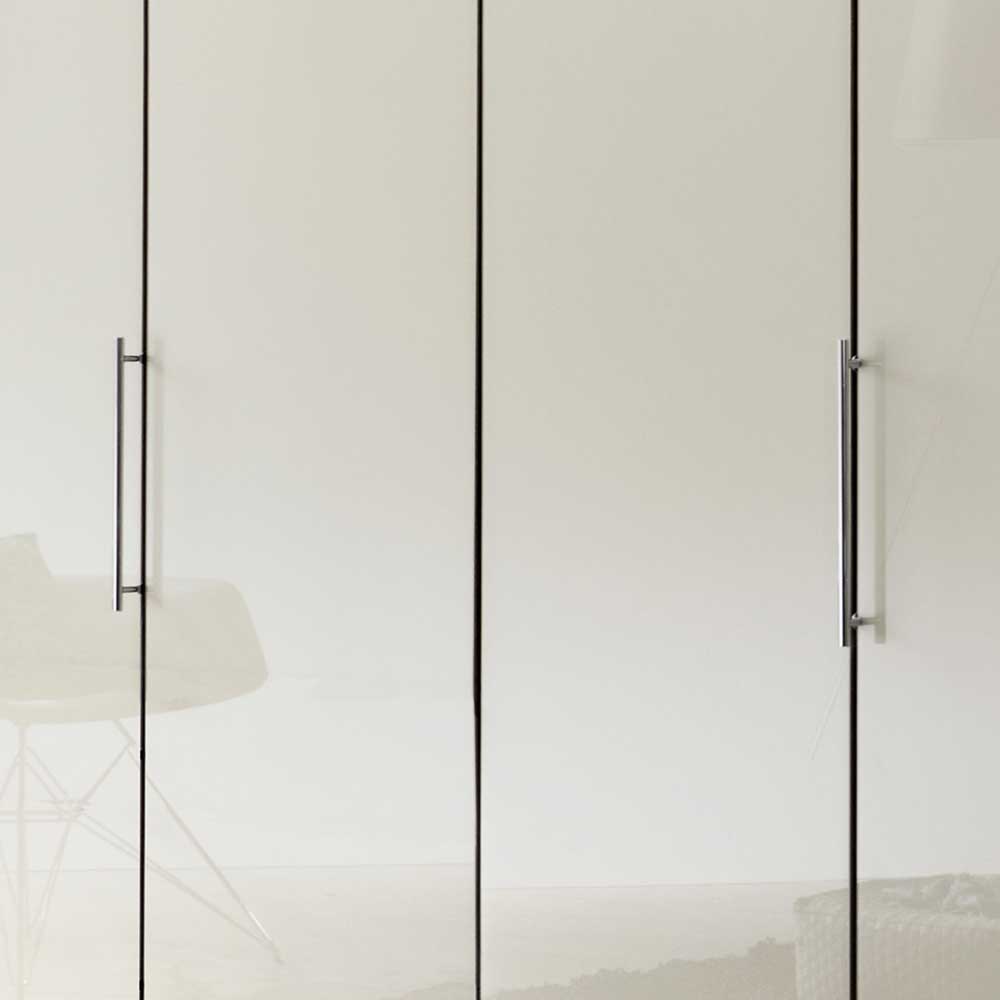 Falttüren Schlafzimmerschrank Cleoto in Creme Weiß